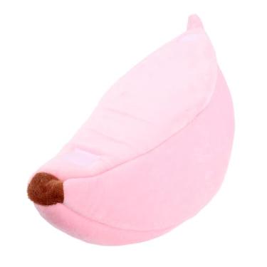 Imagem de Cama para animais de estimação em formato de banana, quente, removível, lavável, semi fechada, gato, cachorro, casa de hamster, inverno, confortável, cama pequena para animais de