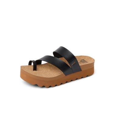 Imagem de REEF Sandálias femininas, Vista Hi Layla, Preto, 36