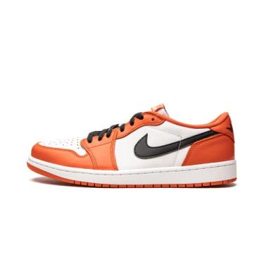 Imagem de Nike Men's Air Jordan 1 Low OG Starfish, Orange/White/Black, 12.5