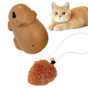 Imagem de Brinquedos para gatos | Teaser interativo recarregável, brinquedos com sensor de movimento para gatos internos - para gatinhos pequenos, médios, casa, varanda, quarto, parque, ao ar livre, quintal