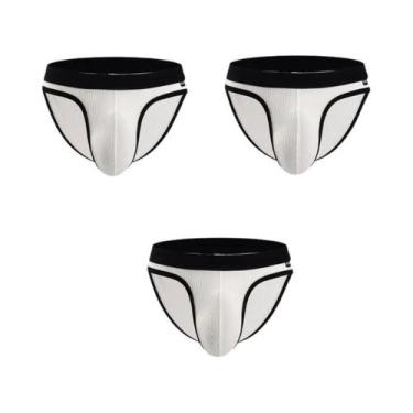 Imagem de Cuecas Sexy Masculinas U Pouch Pacote Com 3 Tangas Ropa Interior Hombr