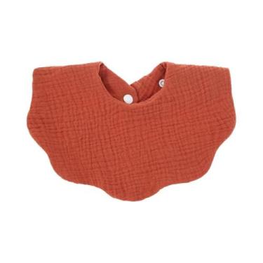 Imagem de Babadores De Algodão Macio Em Cores Sólidas Para Bebês, Toalhas De Sal