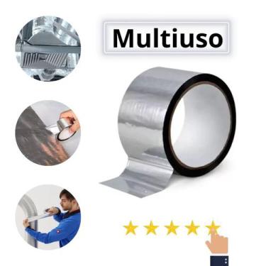 Imagem de Kit 5 Fitas Aluminizada Instalar Ar Condicionado 45mmX40mts - CHIMAS