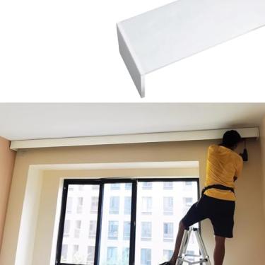 Imagem de Cortina blackout extralonga – Painel de sanefa de 250 cm de montagem no teto para janela – sem trilhos, ideal para alongar painéis laterais e melhorar a decoração da casa