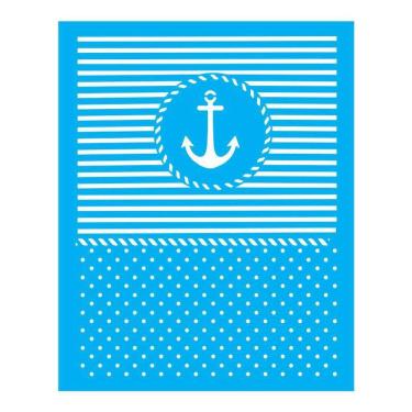 Imagem de Stencil Tamako Estampa Âncora - 20X25Cm - Ref B752