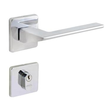 Imagem de Fechadura Arouca Externa Sofia 40mm Roseta Cromada, Cromado