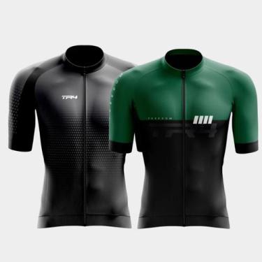 Imagem de Combo Kit 2 Camisas Premium Masculinas Manga Curta Proteção UV Respirá