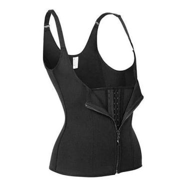 Imagem de Cinta Modeladora Dupla Compressão Redutor Ziper Preto Tamanho:G - Univ