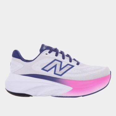 Imagem de Tênis New Balance Fresh Foam x More V6 Feminino, Branco, Marinho, 37