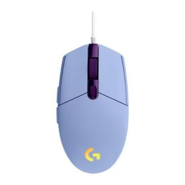 Imagem de Mouse Gamer Logitech G203 LIGHTSYNC RGB, Efeito de Ondas de Cores, 6 Botões Programáveis-Unissex