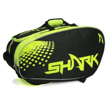 Imagem de Raqueteira Shark para Beach e Padel X8 Preta e Limão-Unissex