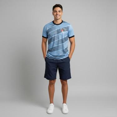 Imagem de Camisa Camiseta São Paulo SPFC Oficial Treino Masculina Tricolor-Masculino