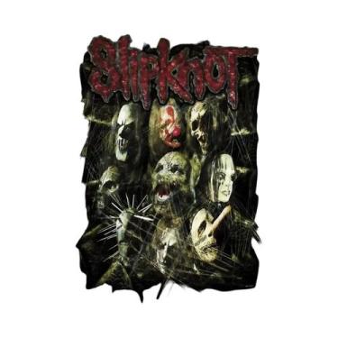 Imagem de Pôster De Capa De Álbum Slipknot Em Tela Para Fãs De Heavy Metal E Rap