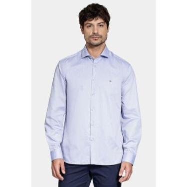 Imagem de Camisa Aramis Manga Longa Algodão Misto Azul Escuro-Masculino