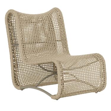 Imagem de Poltrona Texas Corda Náutica Varanda Jardim Estrutura Alumínio Trama Original