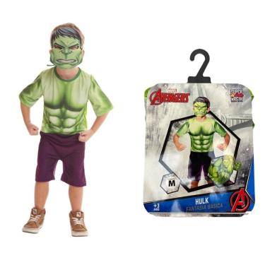 Imagem de Fantasia Hulk com Máscara Tamanho M - Novabrink