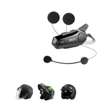 Imagem de Intercomunicador Bluetooth Para Capacete De Moto, Headset Sem Fio De 1