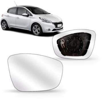 Imagem de Espelho do retrovisor peugeot 208 2013 2014 2015 2016 térmico - SP ACE