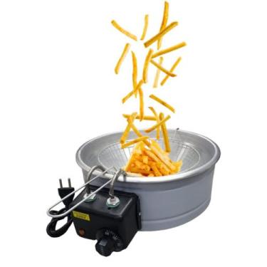 Imagem de Fritadeira Elétrica Óleo Tacho 5 Litros Inox Profissional - DNA Comérc