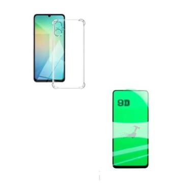 Imagem de Kit Capinha Anti Impactos + Película de Cerâmica 9D Samsung Galaxy A07
