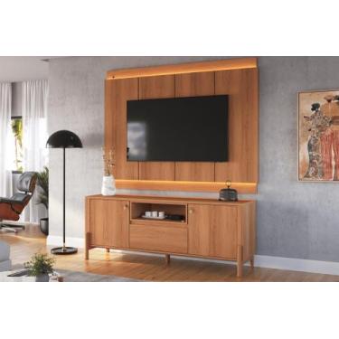 Imagem de Rack com Painel Led Para sala grande Tv de até 75 polegadas Marrocos /