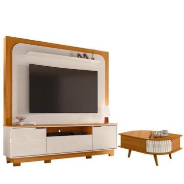 Imagem de Estante Home Theater Nilo com Pés com Mesa de Centro Indianápolis Cina