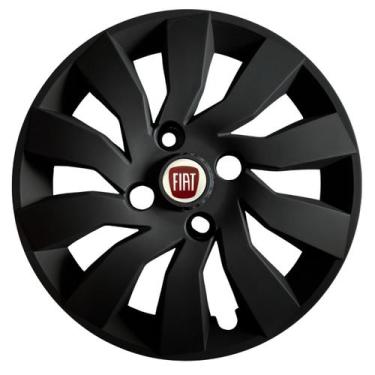 Imagem de Calota Esportiva Street 14 Preta Fosca Palio Uno Siena Mobi - Garagem 
