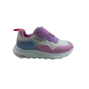 Imagem de Tênis Infantil Menina Pampili 746.047.000 Bubble, Branco, Colorido, 31