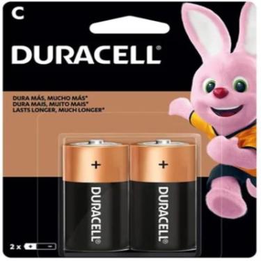 Imagem de Pilha Alcalina Duracell Alcalina Média Com 2 Unidades C2