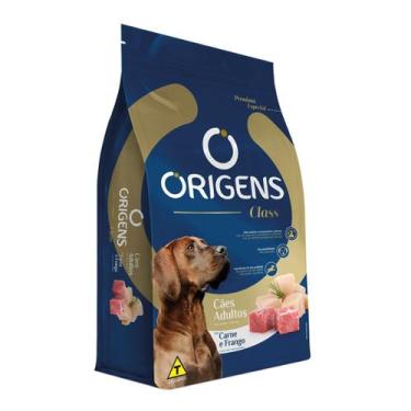 Imagem de Ração Origens Class Cães Adultos sabor Carne e Frango 20 Kg