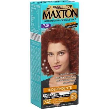 Imagem de TINTURA MAXTON 7.46 LOURO MÉDIO AVERMELHADO - Tinta de Cabelo - Embell