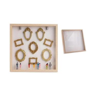 Imagem de Caixa De Memórias Criativa DIY Com Moldura Dourada, Kit De Exibição De