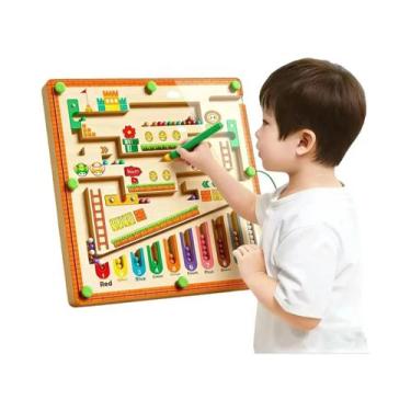 Imagem de Brinquedo De Quebra-Cabeça Labirinto Magnético Com Bola Para Crianças 