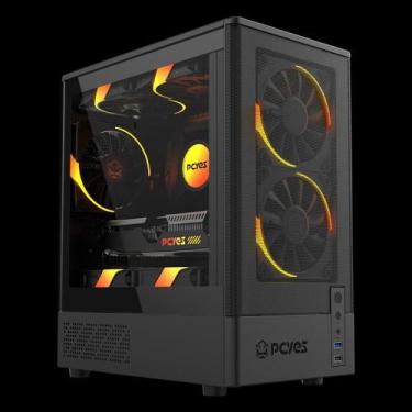 Imagem de Gabinete Gamer Pcyes Kauri Black Vulcan - Gkribv