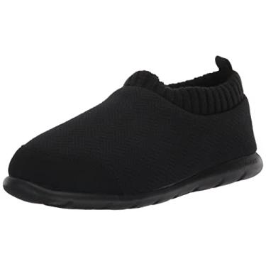 Imagem de isotoner Pantufas femininas Zenz, malha leve sem cadarço, Preto, 35