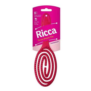 Imagem de Escova Para Cabelo Ricca Shower Flex Rosa