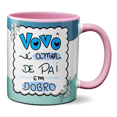 Imagem de Caneca Dia Dos Avós Vovô É Amor De Pai Em Dobro (Rosa)