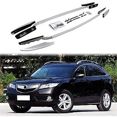 Imagem de UDP 2 peças de trilho de teto de alumínio prata trilho lateral adequado para Honda Acura RDX 2012-2018
