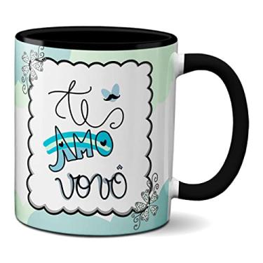 Imagem de Caneca Dia Dos Avós Presente Fofo Te Amo Vovô (Preta)