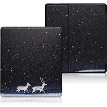 Imagem de Capa fina para Kindle Oasis 2017 9ª geração 2019 10ª geração Kindle Oasis – Capa impermeável com despertar/hibernação automática