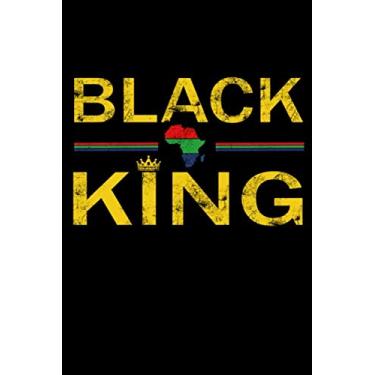 Imagem de Black King: 120 page Blank Wide Ruled Lined Notebook Black King Royalty Journal To Write In