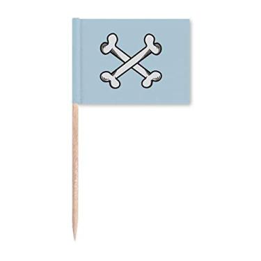 Imagem de Bone Simple Art Deco Presente Fashion Palito de Dente Bandeira Marcador Topper Decoração de Festa
