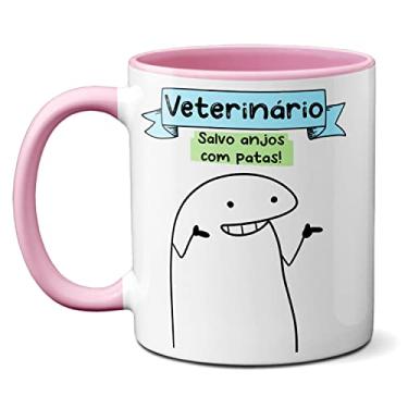 Imagem de Caneca Veterinário Habilidade em Compreender Cachorrês Gatês (Rosa)