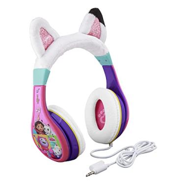 Imagem de eKids Fones de ouvido Gabbys para crianças, fones de ouvido com fio para escola, casa ou viagem, inclui divisor de fone de ouvido