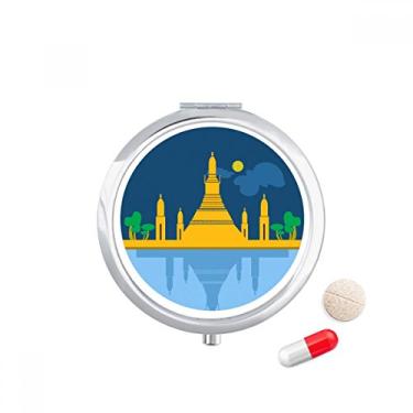 Imagem de Thailand Special Temple Shield Estojo de comprimidos para armazenamento de remédios