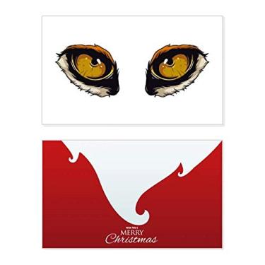 Imagem de Estampa de animal de raposa com desenho animado de animal, férias, comemorações, cartão de felicitações, mensagem de Natal