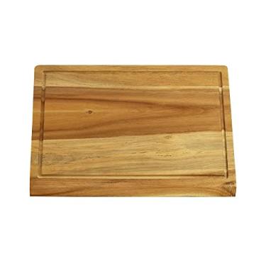 Imagem de Tábua de Corte Retangular de Madeira para Queijos Carnes