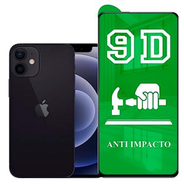 Imagem de Película Compatível com iPhone 12 Mini - 9D Cerâmica Protetora Resistente Anti Impacto Queda Choque Shock Flexível Nano Gel Compatível 3D 5D 100D