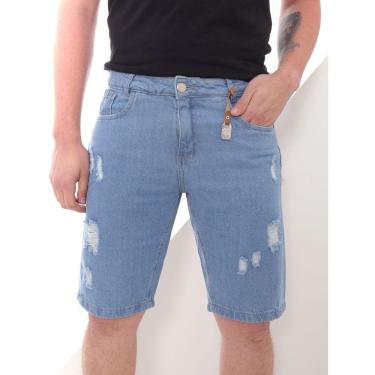 Imagem de Bermuda Jeans masculina Rasgada Koenig