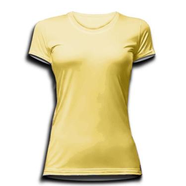 Imagem de Camiseta Feminina Dry Fit 100% Poliéster Esportiva Academia - Aristem